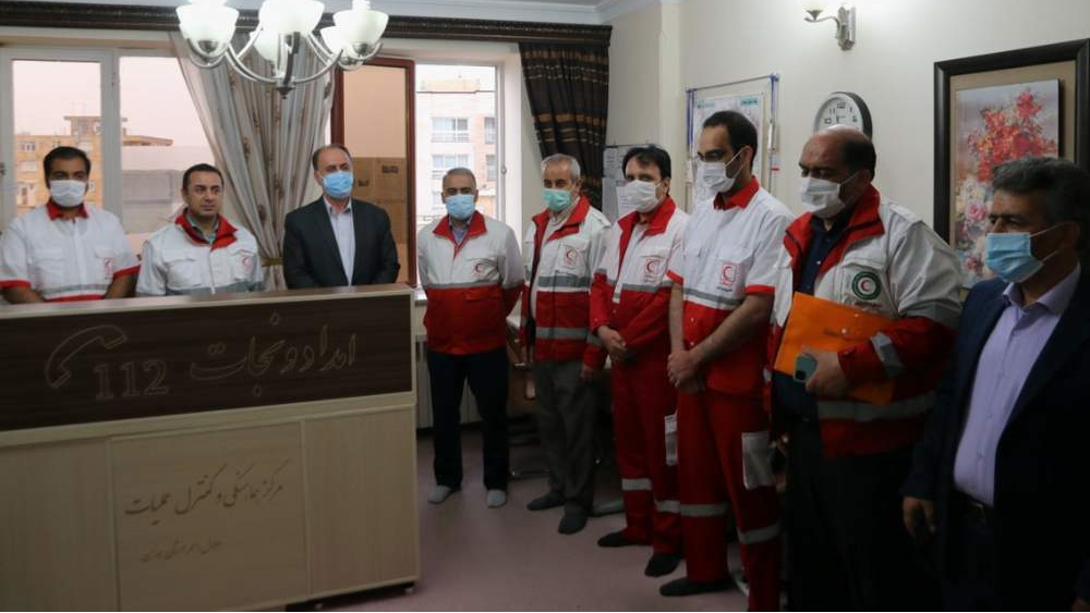 بازدید حاجی بابایی از مرکز کنترل و هماهنگی عملیات هلال احمر همدان