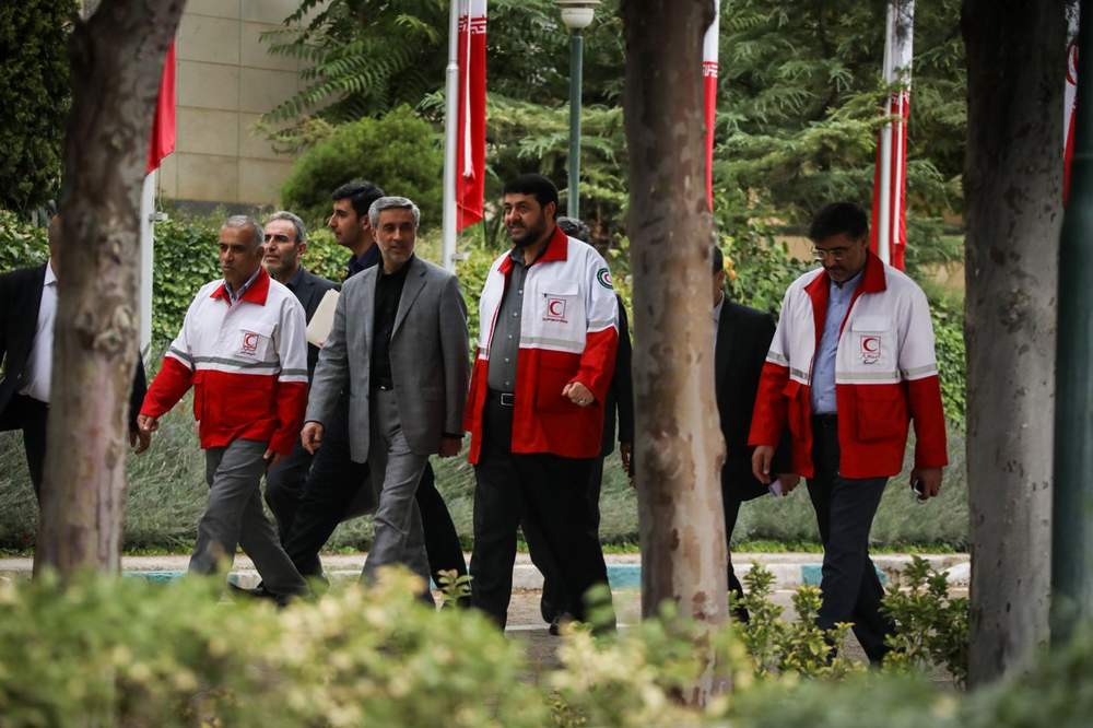 گزارش تصویری حضور رئیس جمعیت در استان همدان جهت بررسی میدانی بحران آب