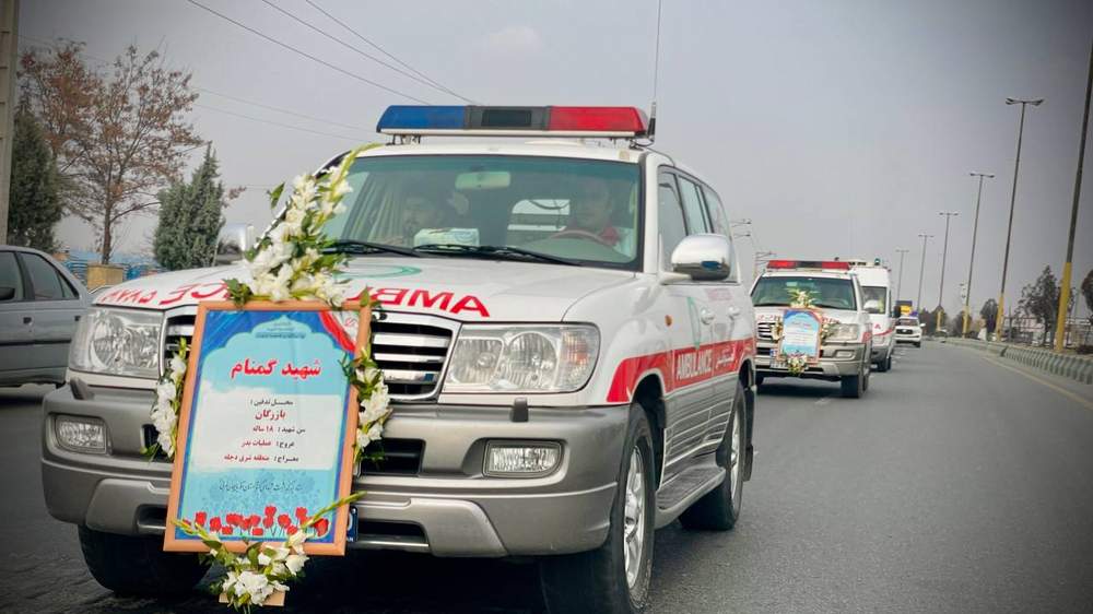 استقبال هلالاحمر آذربایجان غربی از کاروان شهدای گمنام